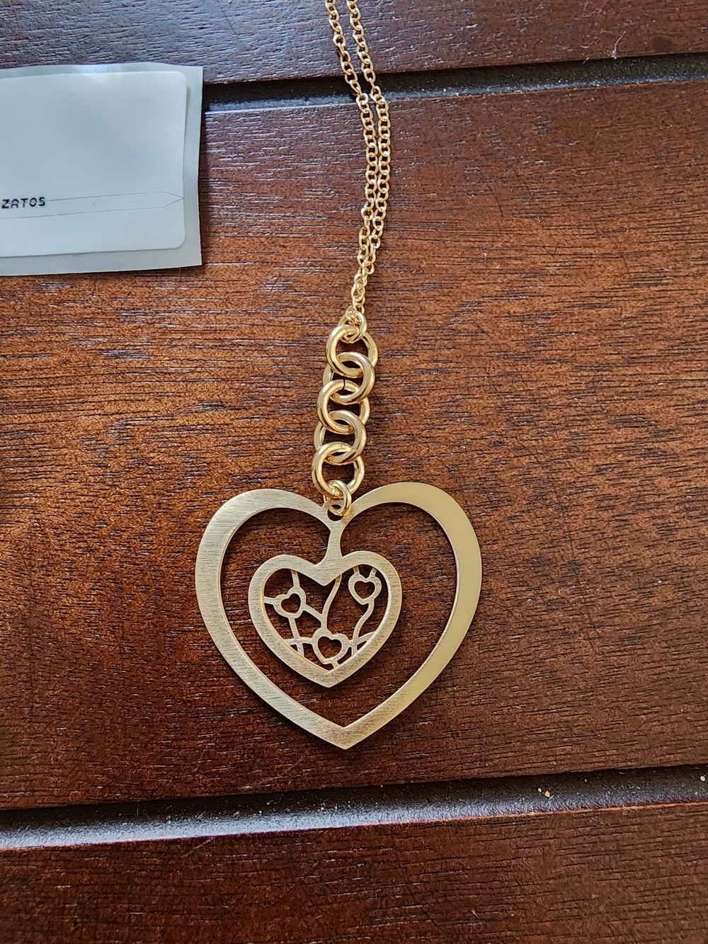 Gold Over 925 S Silver Heart Pendant Necklace, Nwt, Stamped, Stefani St Jacques